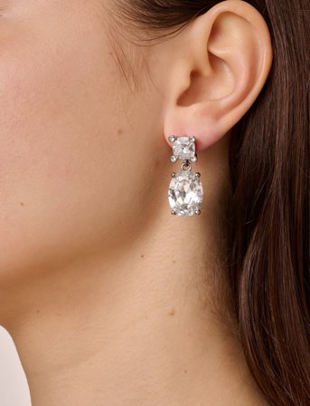 Dyrberg/Kern Antonia Ss Crystal - Silver - ONE SIZE