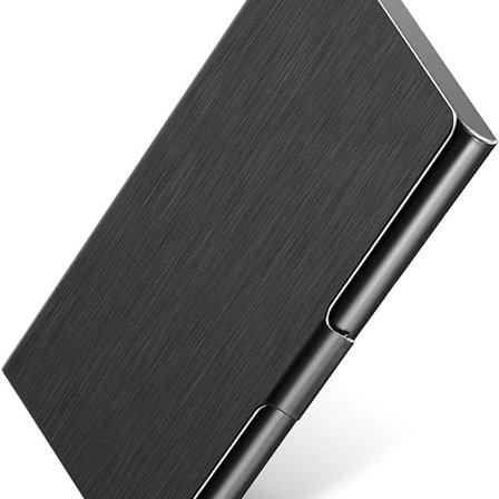 Smal metall visitkortshållare