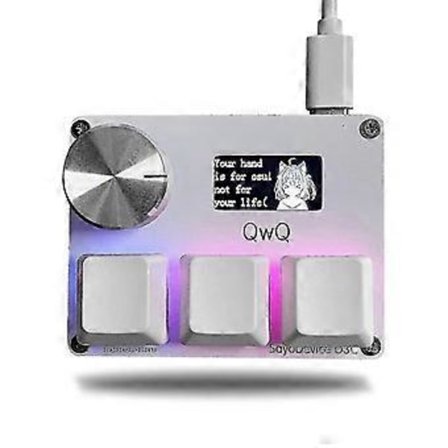 Sayodevice Osu O3c Nopeat Liipaisin Hall-kytkimet Magneettiset Lineaariset Kytkimet Näppäimistö Nupilla Ja Näytöllä, Kopioi Liitä, Pikakuvake, Makro 