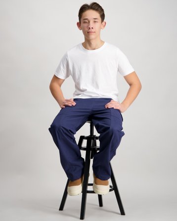 Alpha Industries Open Leg Cargo Pants K Niebieski Spodnie Chłopiec - Kids Brand Store