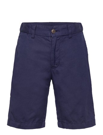 Ralph Lauren Kids Straight Fit Linen-Cotton Short - Navy - 144-149