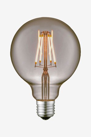 Aneta Lighting - Lyskilde Globe Ø95 E27 LED - Sort - Lyskilder & pærer - Fra Homeroom