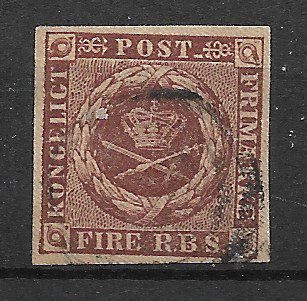 Danmark 1851 - AFA I - Stemplet