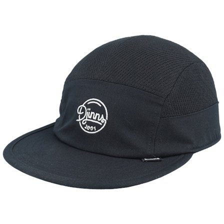 Djinns - Sort 5panel Kasket - Soft Fc Summer Knit Black 5-Panel @ Hatstore