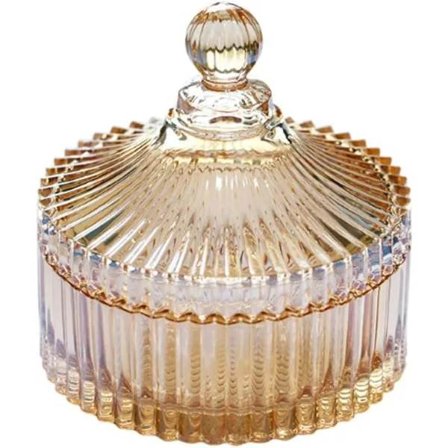 Karkkikulho kannella Koristeellinen karkkikulho Kristallikarkkipurkki Lasinen apteekkarin purkki Häät karkkibuffetpurkki Telttamainen ruokapurkki (