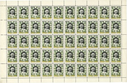 Danmark - Julemærkeark 1909 - Ubrugt eller foldet