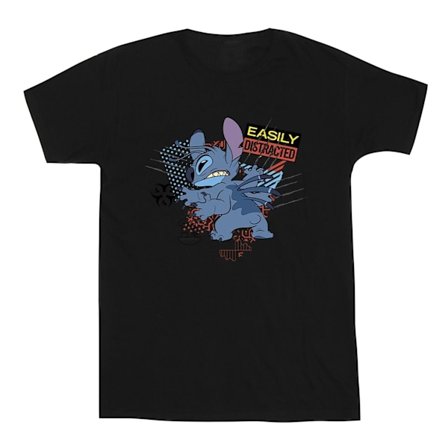 Disney Herr Lilo And Stitch Lättdistraherad T-shirt 3XL Svart