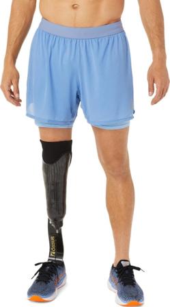 Asics Men's Ventilate 2-N-1 5in Short Men workout shorts Blue XXL