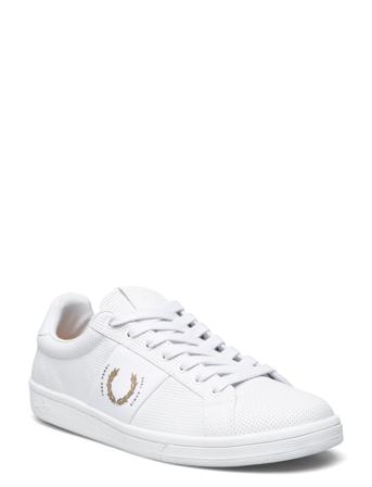 B721 Pique Embo Lthr Brand Low-top Sneakers Hvid Fred Perry