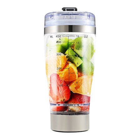 450ml Automatisk Bärbar Mixer med Batteridrift Självvirvlande Milkshakekopp Elektrisk Kaffemugg