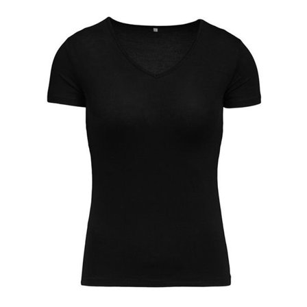 Bambu T-shirt Dam L - Svart
