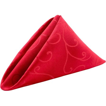 Set med 4 tygservetter, 48 x 48 cm, tvättbar polyester N,ZQKLA