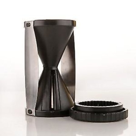 Kreativt kjøkken multifunksjonelt rivjern spiraltrakt rivjern roterende grønnsakskutter rivjern, grønn(svart)