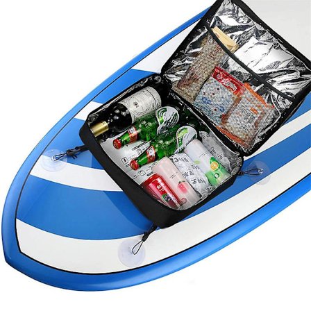 Paddelbräda Kylväska, Vattentät Bärbar Däckväska Med Övre Nätficka, 11l Surf Isolerad Kajak Kylväska Med Sidofickor För Vattenflaskor, S