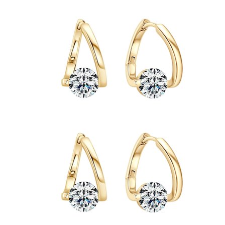 Hälsa och skönhet Germanium örhängen Oregelbundna High-End örhängen för kvinnor