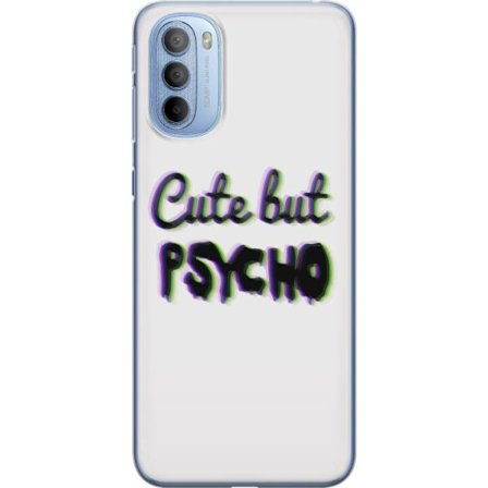 Kompatibel Mobilcover til Motorola Moto G31 Rainbow-farvet legetøjsfigur med et glad ansigt og farverige cirkler i en legesyg studieillustration