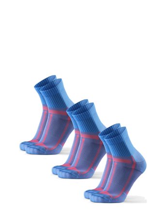 Long Distance Running Socks 3-Pack Blue Danish Endurance