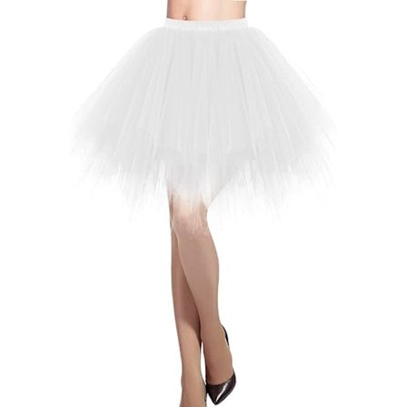 Kort Tyl Ballet Tutu Nederdel Underkjole Assorterede Farver