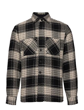 Whiting Overshirt Black Beatnik Overshirts Svart Wax London*Betinget Tilbud