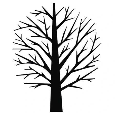 /EA/Stor svart trä väggdekal vardagsrum sovrum barnrum