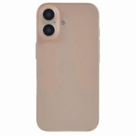 X-LEVEL Kompatibelt med iPhone 16 Skal Hårt PP Matt Telefonskal 0.18mm Ultratunn-Ökenguld-xindaren