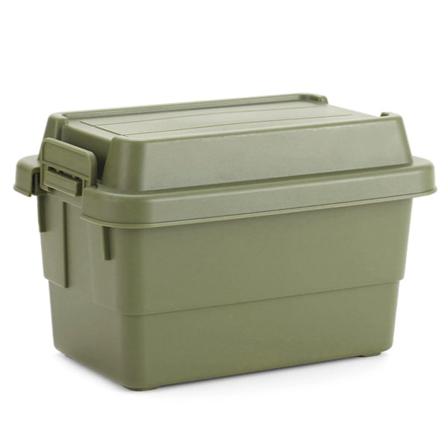 Utrymmesbesparande Snygg förvaringslåda Anti-sladd Base Hasp Design förvaringslåda för förvaring av småsaker på skrivbordet army green