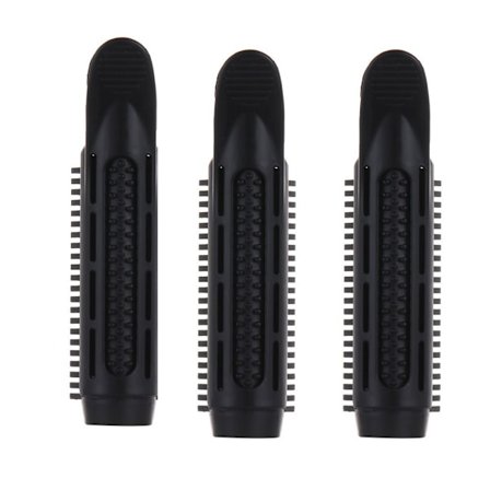 1/3 st Natural Fluffy Hair Clip Hair Root Curler BLACK-3 PCS - high quality