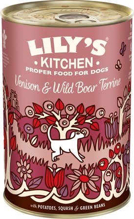 Lily's Kitchen Lily's Kitchen Venison and Wild Boar Terrine märkäruoka, 400 g - Lily's Kitchen