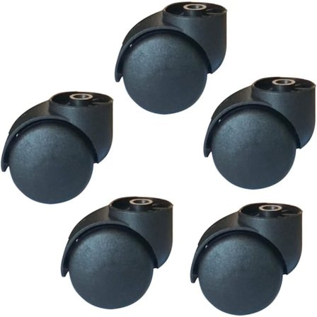 Kontorsstolshjul i tum, Ersättningshjul för kontorsstol, Kraftiga möbelhjul Hållbara och enkla att installera, 5 st