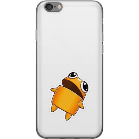 Kompatibel Mobilcover til Apple Apple iPhone 6 Orange tegnet figur med store øjne og dynamisk pose i legende stil