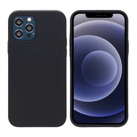 iPhone 12/12 Pro Mobilskal Silikon - Svart