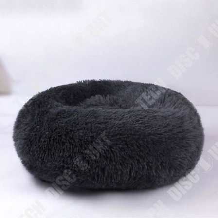 Sängkorg - TD - Rund Kudde - Mörkgrå - 60cm - Motståndskraftig mot Långhårig Päls