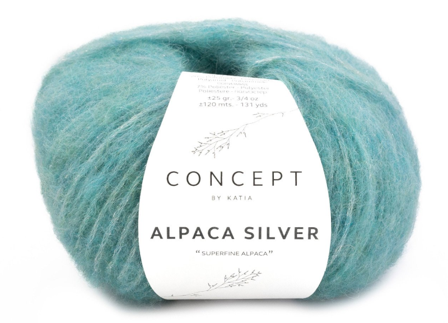 Katia Alpaca-Silver Malakitt-Silver 280, 25g