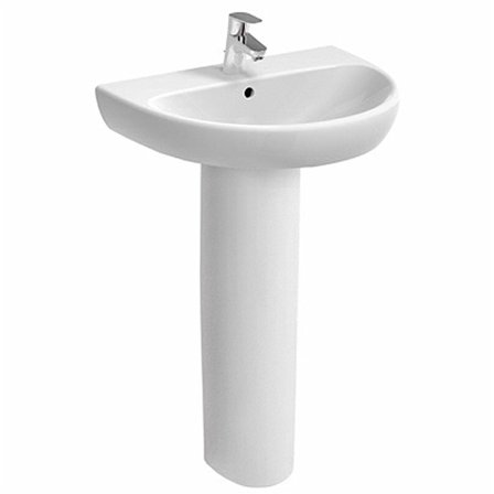 Colonna per lavabo Geberit Selnova bianco lucido