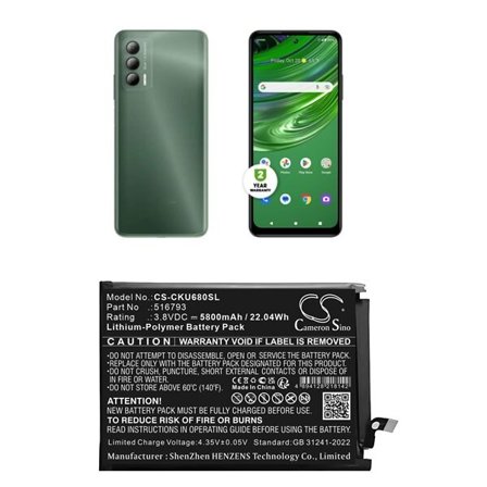 Batteri till SmartPhone, Mobil för Cricket Outlast, U680AC