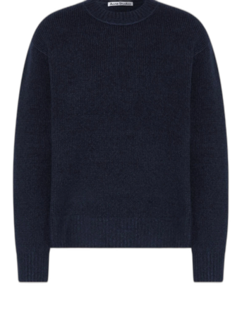 Mörkblå stickad tröja Acne Studios