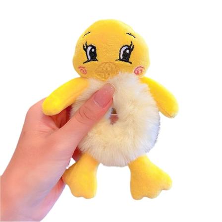 Nya anlända plyschhårband med söta djurformer för flickor, elastiska hårband för kvinnor, hårsnoddar för hästsvansar (björn, katt, groda, kanin)