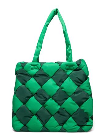Brick Braided Nylon Tote Bags Totes Grønn Noella*Betinget Tilbud