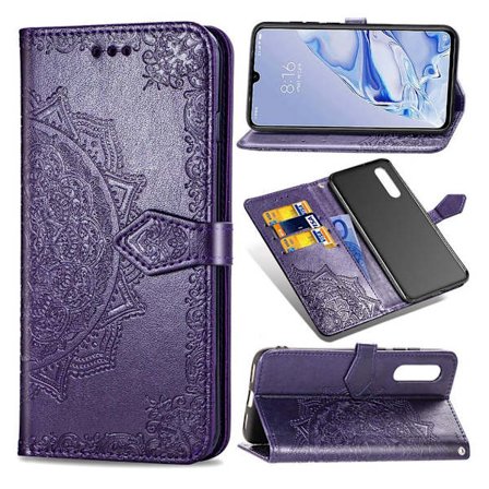 Mandala läder Xiaomi Mi 9 Pro fodral - Lila