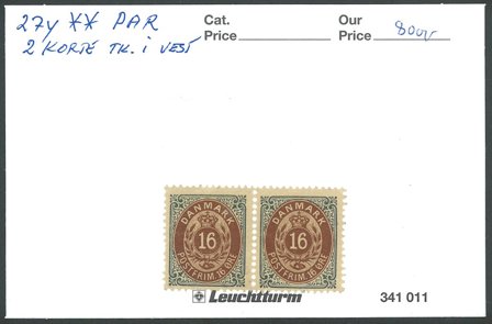 Danmark - AFA 27y postfrisk par