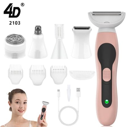 5-i-1 Elektrisk Rakapparat och Trimmersats