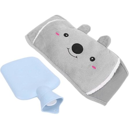 Varmtvandsflaske, Gummisæk til Vand Lækagesikker Taljevarmer Bælte til Kvinder, Varmtvandsflaske Taljeovertræk til Menstruationssmerter (Blå 