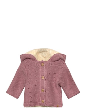 Minymo | Jacket Knit W. Teddy Lining | 50