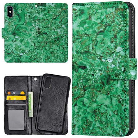 iPhone XR - Plånboksfodral/Skal Marmor