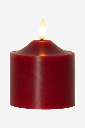 Star Trading - LED Blockljus Flamme 9,5cm - Röd - Ljus - Från Homeroom