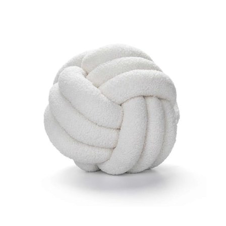 Liten Knuten Kudde Soffa Dekorativ Kudde Trestängad bollkudde Rosa