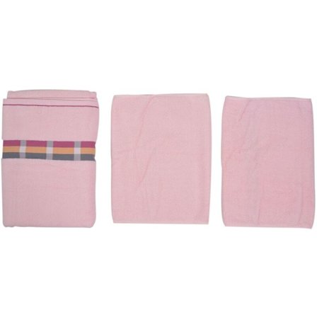 3-osainen puuvillapyyhesetti käsisuojaan kampaamoon kylpemiseen pohjalla tilattu lämmin kuiva kylpyhuonepyyhesetti