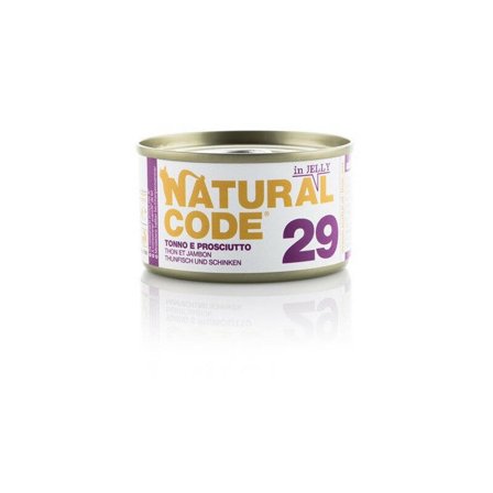 Natural Code 29 Tonno e Prosciutto Gatti Adulti Lattina 85g