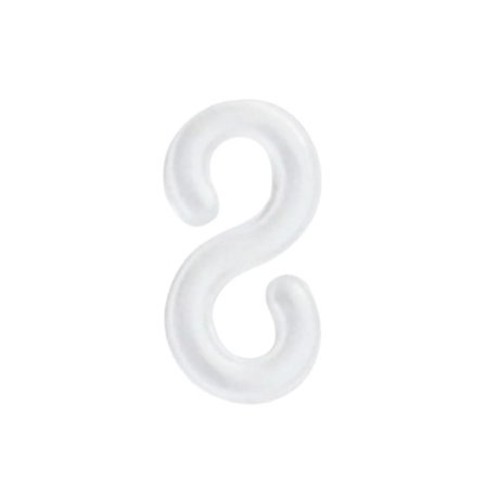 S-klipsi 300 kpl kudontakehyksille, kuminauhoille, tee-se-itse rannekorujen valmistukseen, täyttöpakkaus