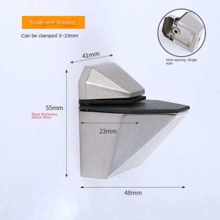 Lasihyllyn pidike Lasihyllytuki DULL 4 DULL 4